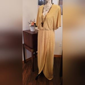 SUGAR LIPS ||  Faux Wrap Dress - Golden Sunshine 🌞 - Size M